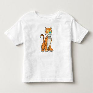 Tiger mit Butterfly Kleinkind T-shirt