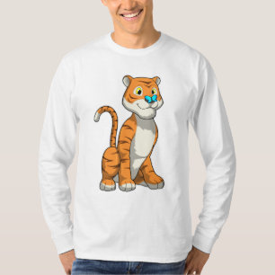 Tiger mit Butterfly T-Shirt