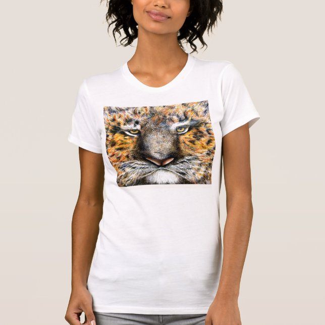 Tiger mit einem Haltungs-T - Shirt (Vorderseite)