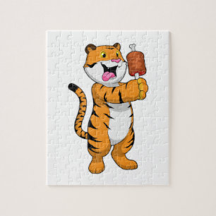 Tiger mit Fleisch Puzzle