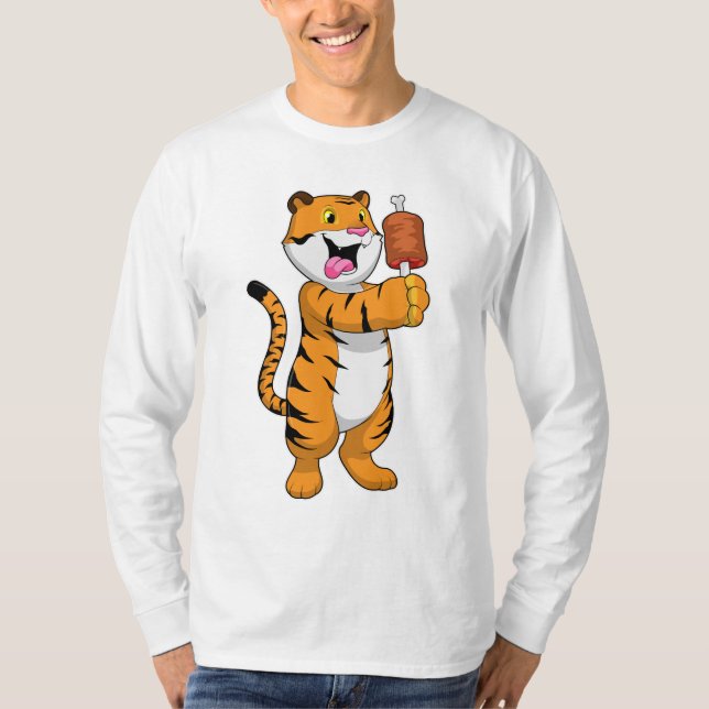 Tiger mit Fleisch T-Shirt (Vorderseite)