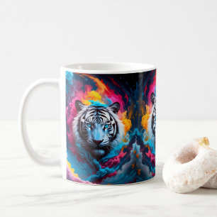 Tiger mit mystischem und ätherischem Aussehen Kaffeetasse