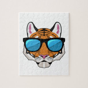 Tiger mit Sonnenbrille Puzzle
