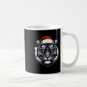Tiger mit Weihnachtsmannmütze Weihnachten Weihnach Kaffeetasse