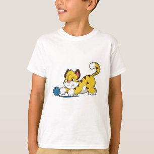 Tiger mit Woll-Garnkugel T-Shirt