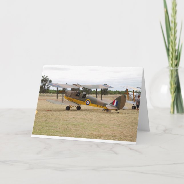 Tiger Moth 80 Jubiläum Fly-in Karte (Vorderseite)