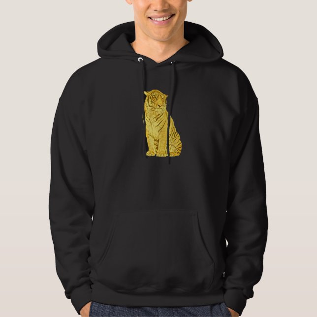 Tiger Motif  27 Hoodie (Vorderseite)