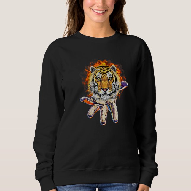 Tiger-Motiv  22 Sweatshirt (Vorderseite)