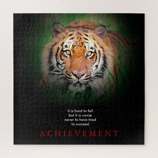 Tiger Motivierend Errungenschaften Puzzle (Vertikal)