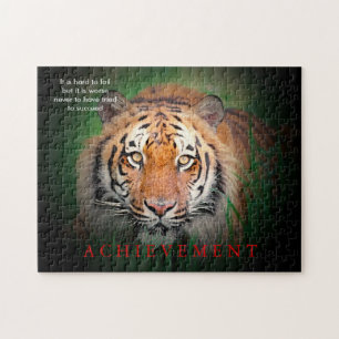 Tiger Motivierend Errungenschaften Puzzle