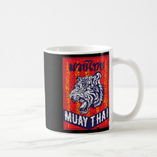 Tiger Muay Thai Kickboxen Mma Retro Trainingsgesch Kaffeetasse