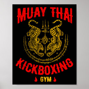Tiger Muay Thai Kickboxing Gym Mixed Martial Arts  Poster