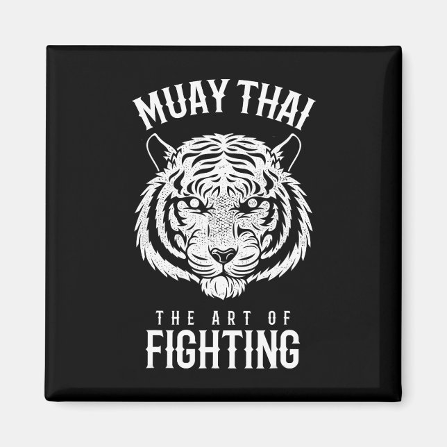 Tiger Muay Thai und Kickboxen  Magnet (Vorne)