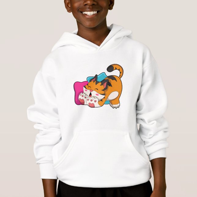 Tiger müde hoodie (Vorderseite)