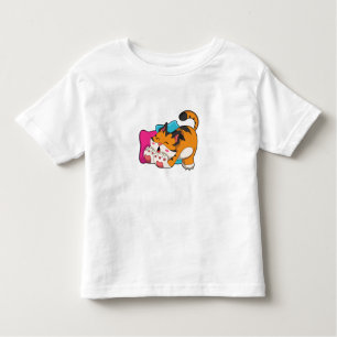 Tiger müde kleinkind t-shirt
