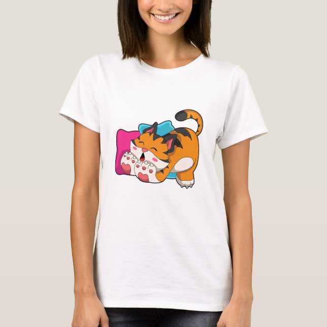 Tiger müde T-Shirt (Vorderseite)
