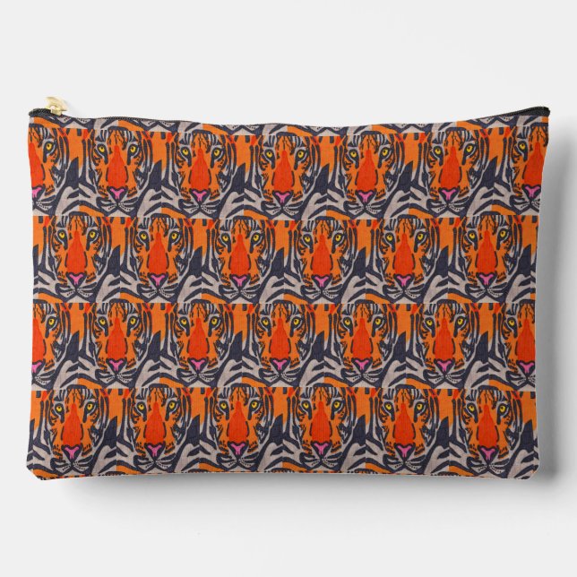 Tiger (Muster) - Accessoiretasche Zubehörtasche (Vorderseite)