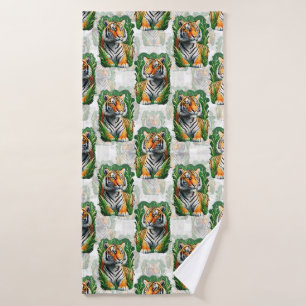 Tiger-Muster Badehandtuch