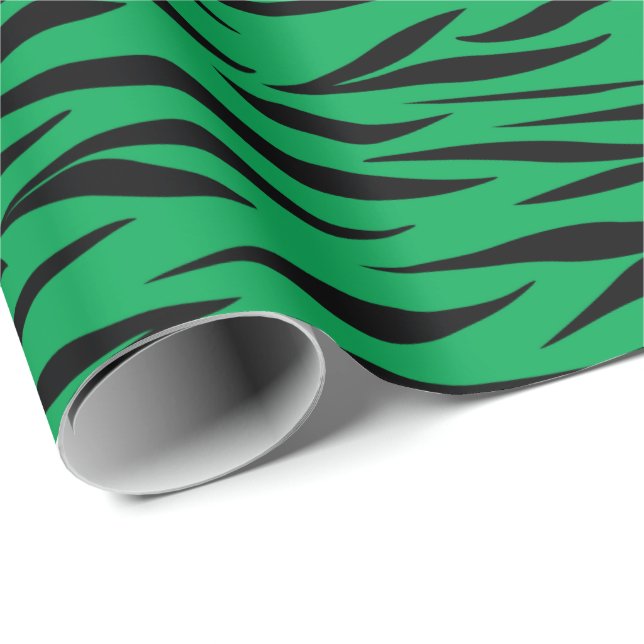 Tiger Muster für Altersvorsorge Geschenke Grün nah Geschenkpapier (Rolleneckpunkt)