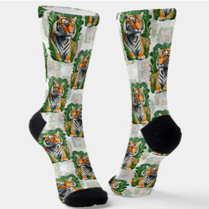 Tiger-Muster Socken