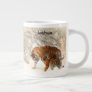 Tiger Mutter und Cub Jumbo Tasse