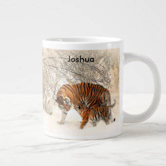 Tiger Mutter und Cub Jumbo Tasse