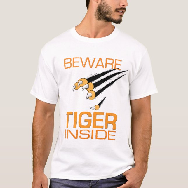 Tiger nach innen T-Shirt (Vorderseite)
