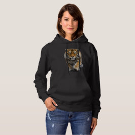 Tiger nähert sich hoodie