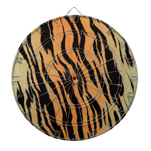 Tiger nahtloser Muster Textur Hintergrund Dartscheibe