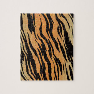 Tiger nahtloses Muster Textur Hintergrund Puzzle