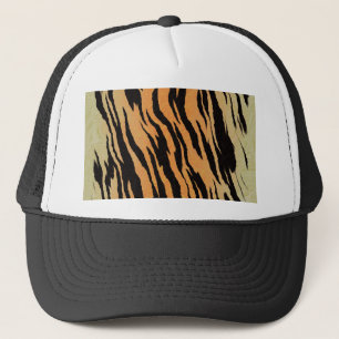 Tiger nahtloses Muster Textur Hintergrund Truckerkappe