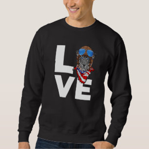 Tiger Natur Safari Wildtier Tierpfleger Sweatshirt