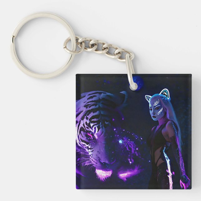 Tiger Night Schlüsselanhänger (Vorderseite)