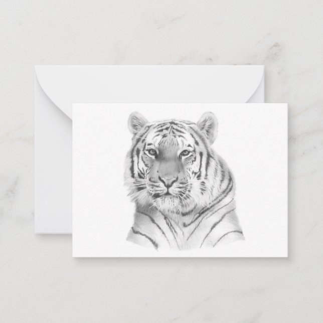 Tiger Note Card Mitteilungskarte (Vorderseite)