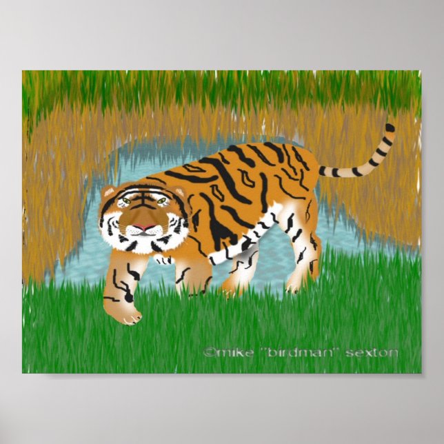 Tiger Oasis Poster (Vorne)