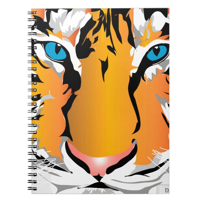 TIGER-ORANGE-NOTEBOOK NOTIZBLOCK (Vorderseite)