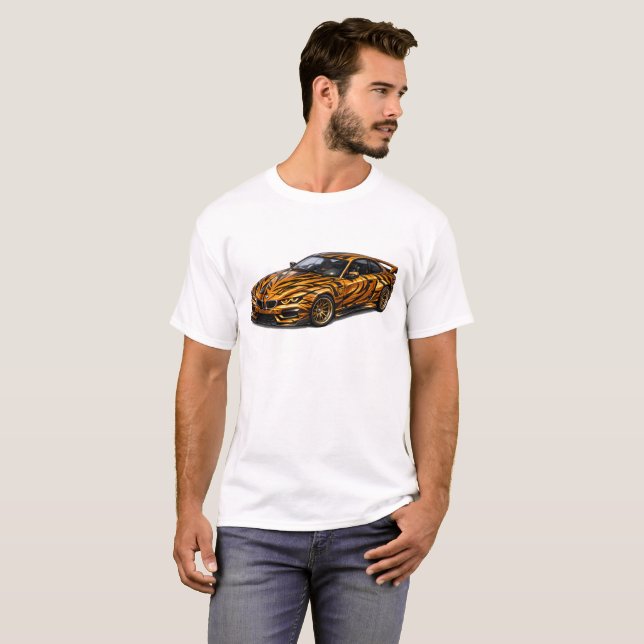 Tiger Orange Performance Coupe — BV-BTO T-Shirt (Vorne ganz)