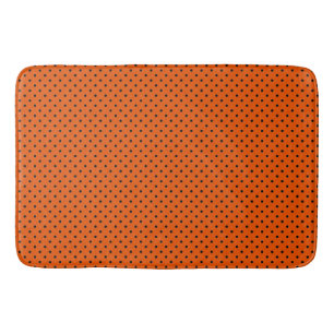 Tiger Orange und schwarze Punkte Badematte