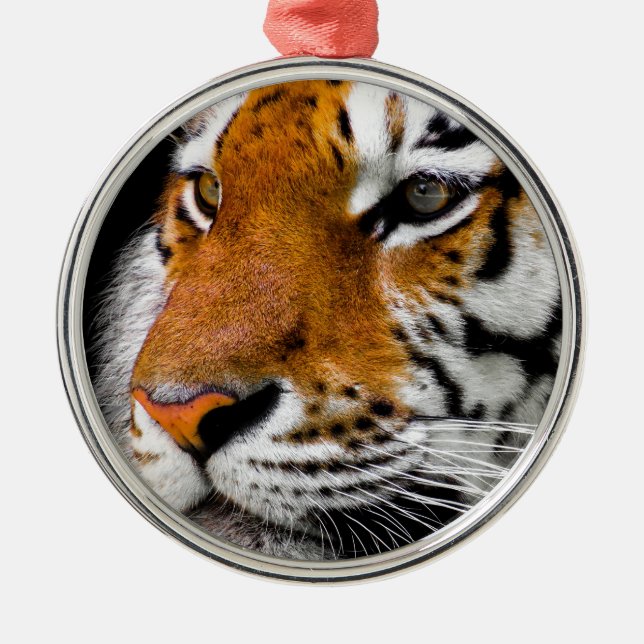Tiger Ornament Aus Metall (Vorne)