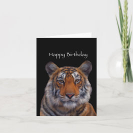 Tiger Painting Happy Birthday Card Karte