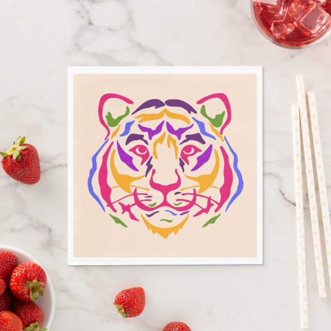 Tiger Paper Napkin Serviette (Beispiel)