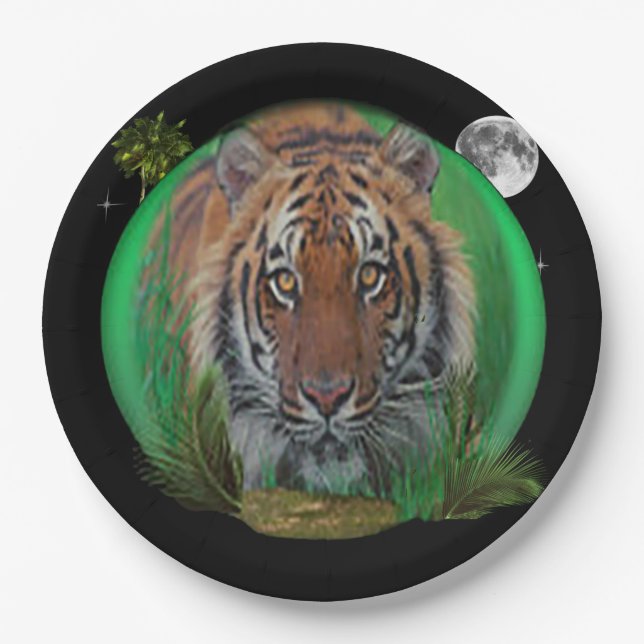 Tiger Pappteller (Vorderseite)