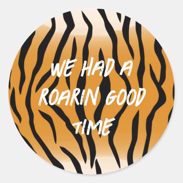 Tiger Party Sticker (Vorderseite)
