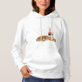 Tiger Partying - Tiere mit Party Hoodie