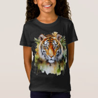 Tiger Pastel Blume Safari Watercolor Savannah