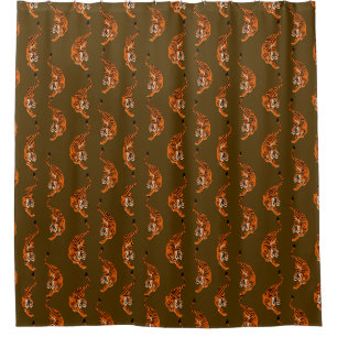 Tiger Pattern Duschvorhang