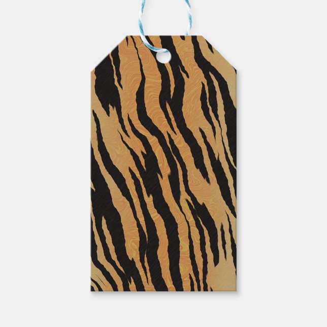 Tiger Pattern Geschenkanhänger (Vorderseite)