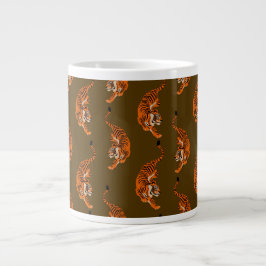 Tiger Pattern Jumbo-Tasse