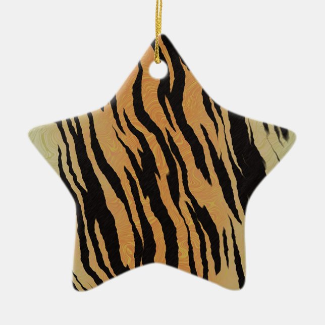Tiger Pattern Keramikornament (Vorne)