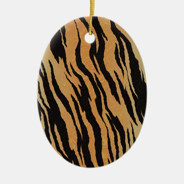 Tiger Pattern Keramikornament (Vorne)